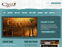 Tablet Screenshot of churchofthewoods.org